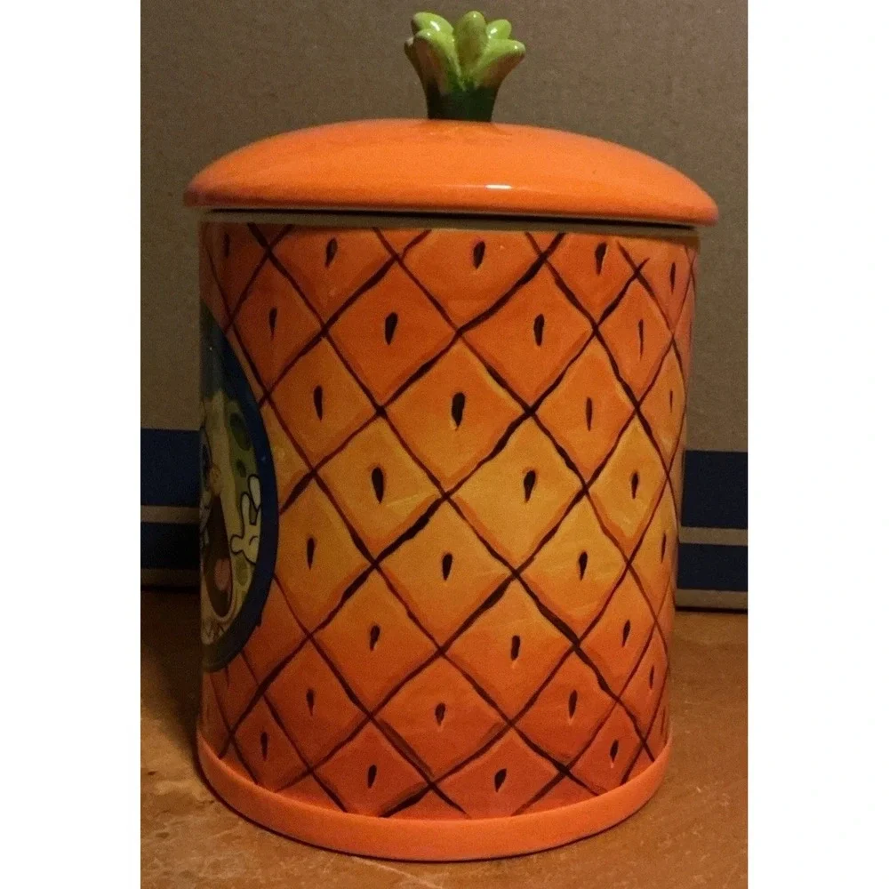 2019 Nickelodeon Spongebob Square‎ Pants Pineapple Orange Creamic Cookie Jar